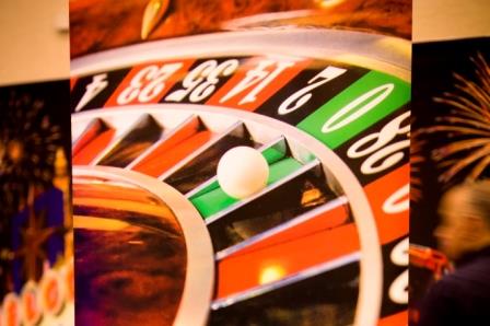 Roulette themed pop-up banner
